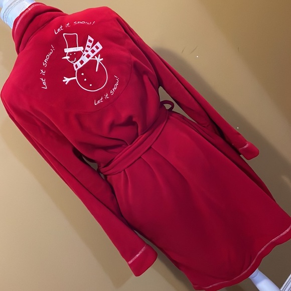 La Vie en Rose red plush super soft robe - Picture 5 of 9